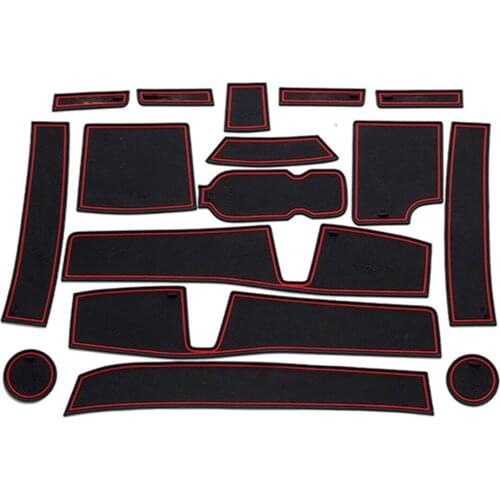 For Chevrolet Sail 2015 - 2019 Anti-Slip Rubber Cup Cushion Door Groove Mat Accessories New Nueva Sail 3 2016 2017 2018