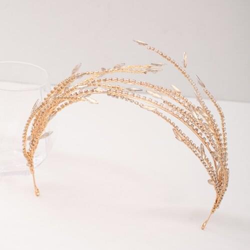 Rhinestone Hairband Hairhoop Hair Accessories For Women Wedding Accessories Headband Bride Tiara Headband Hair Jewelry