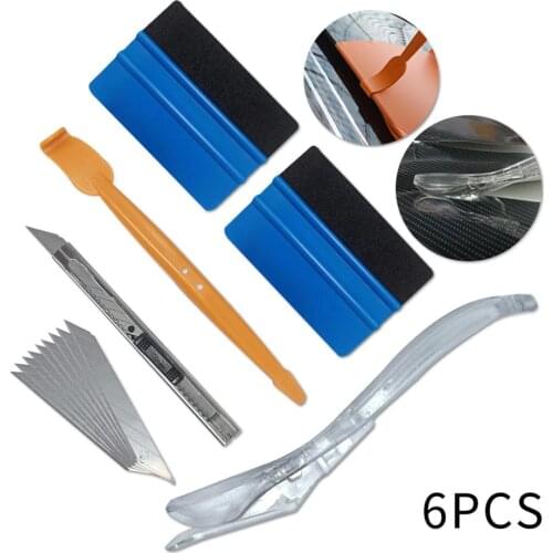 Top Quality Vinyl Wrap Car Magnet Squeegee Tools Set Carbon Fiber Film Cutter Car Sticker Wrapping Window Tint Auto Accessories