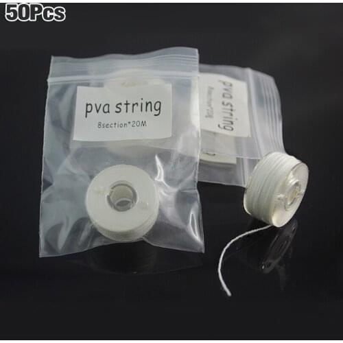 MNFT Wholesale 50PCS/Lot 20m per reel PVA String for Carp Fishing Baiting Bait Lure Fishing Accessories Supplies