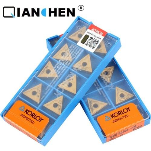 Genuine original high quality high-performance Korea Korloy TNMG160404-HM NC3020 (10pcs/lot) CNC industry turning tool inserts