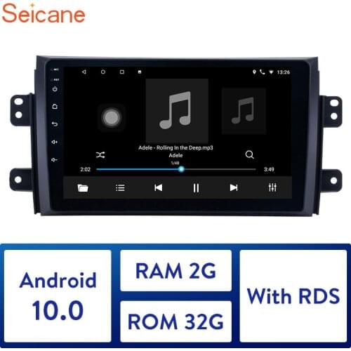 Seicane Android 10.0 Car Radio For 2006 2007-2012 Suzuki SX4 9 Inch 2Din 2.5D screen GPS Unit Player Support Rear camera DVR