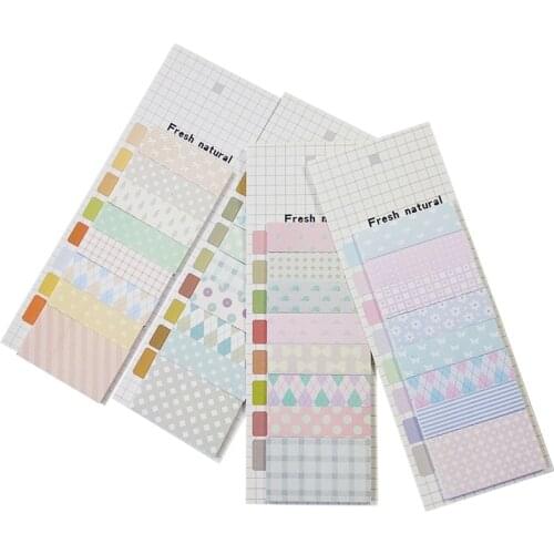 20 Pack/lot Cute Memo Pad Note Sticky Paper Fresh Natural Style Planner Stickers Notepads Office School Supplies