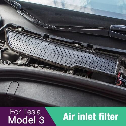 Car Air Flow Vent Cover Trim Auto For Tesla Model 3 Air Filter Accessories Anti-Blocking Model3 Intake Protection Three