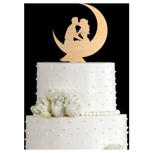Wedding cake topper,cake topper,to the moon and back cake topper moon wedding cake topper,cake toppers for wedding