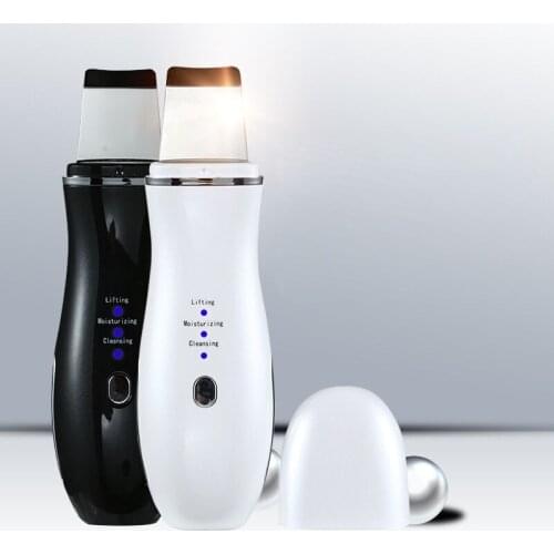 USB Rechargeable Ultrasonic Face Cleaning Skin Scrubber Cleanser Face Lifting Exfoliating Blackhead Acne Removal Beauty Device