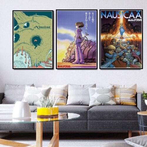 Japan Anime Nausicaa of the Valley of the Wind Movie Poster Prints Canvas Painting Art Wall Pictures For Living Room Home Decor