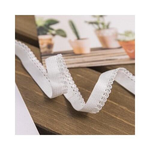 10 Yards 1cm wide High Quality Elastic Lace Stretch Lace Trim White Lace Ribbon Sewing Craft DIY Garment Home Decoration