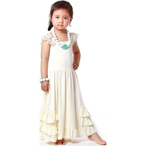 2018 Summer Toddler Girl Clothing Long Maxi Party Dresses Girls Clothes Kaiya Boutique Clothing Childrens Clothing Kids Dresses