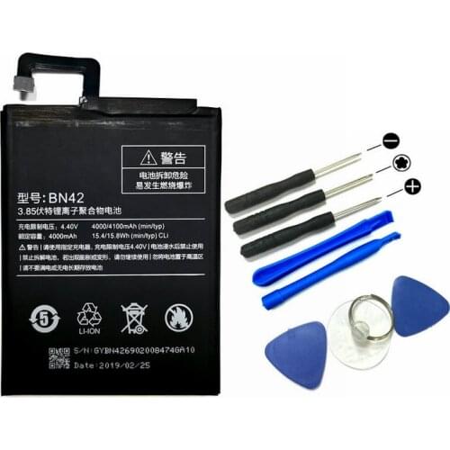 New BN42 4350mAh Battery & Repair Tools Replacement For Xiaomi Redmi 4 2G RAM 16G ROM Edition Mobile phone