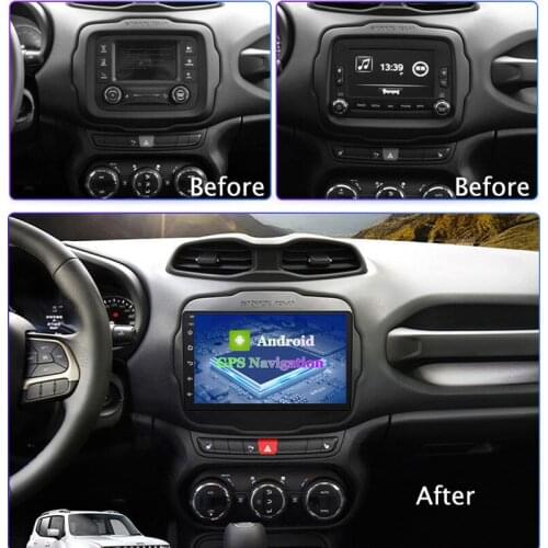For jeep 2016 2017 2018 renegade car all-in-one car multimedia GPS navigation Touchscreen Quad-core Car Radio radio stereo