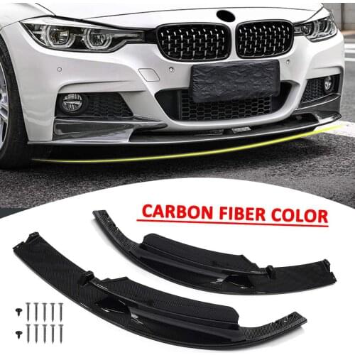 Carbon Fiber Color Front Bumper Cover Lip Front Bumper Surface Only For BMW F30 3 Series M Style 2012-2018 Sports Version