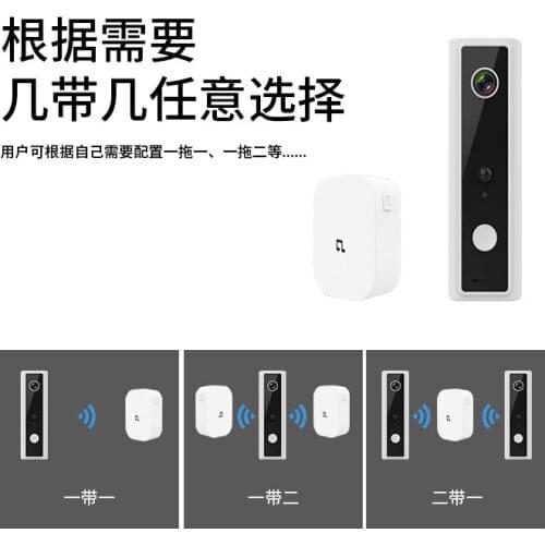 Home video intercom doorbell Wireless WiFi two-way voice intercom monitoring HD video video doorbell