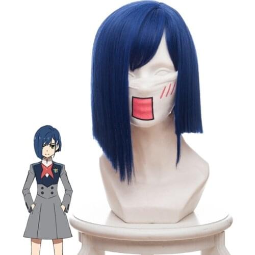 DARLING in the FRANXX ICHIGO 015 Cosplay Hairs Blue Headwear Cosplay