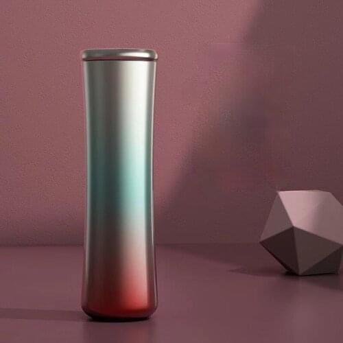 Insulation Cup 316 stainless steel high grade tea cup simple colorful gradual change insulation Cup thermos mug