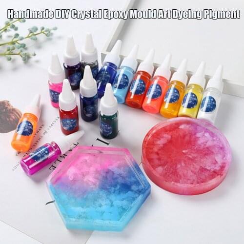 Glue Crystal Clear Epoxy for Jewelry Making DIY Art Crafts 15 Color Mold Art Dyeing Pigment LBV