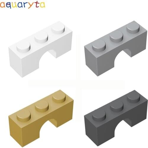 Aquaryta 40pcs Building Blocks Brick Arch 1x3 Bridge City View Decorate Compatible with 4490 DIY Educationa Toys for Teens