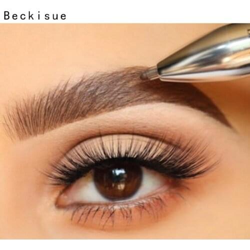 Brow Contour 4-in-1 Defining Highlighting Brow Pencil Eyeliner Eyebrow Enhance Waterproof 4 Fork Tip Tattoo Pencil Acceseories