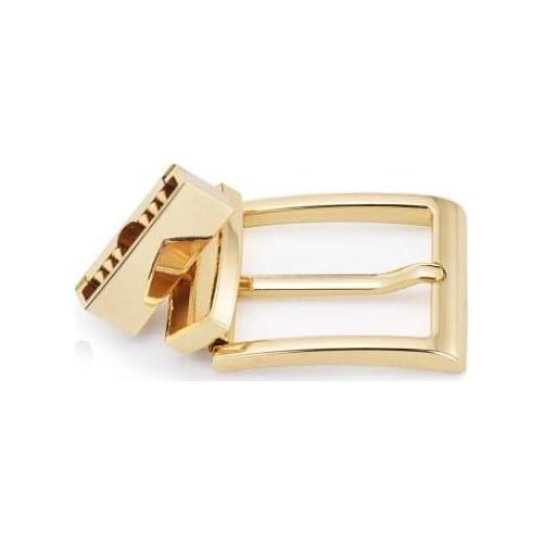 DIY leather craft buckle gold Male head strap rotating pin buckle reverse belt buckle pants pin buckle rotating agings 3.3cm