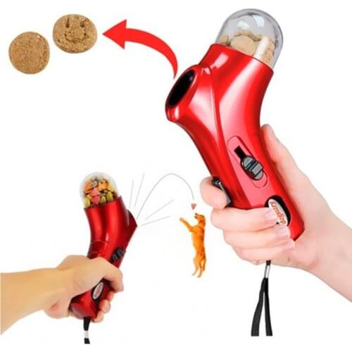 Creative Dog Food Treat Launcher Pet Snack Mini Food Feeder Catapult Pet Interactive Toys Jump Training Tools Dog Feeder