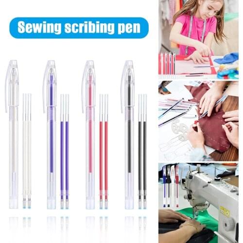 Heat Erasable Marking Pen Magic Secret Marker with Refill Ink for Fabric Leather Clothing Sewing GK99