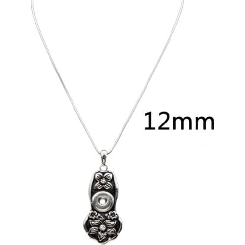 SN12-14 colar pingente metal Pendant & necklaces charm chain fit chain necklace 12mm ginger snaps buttons charm