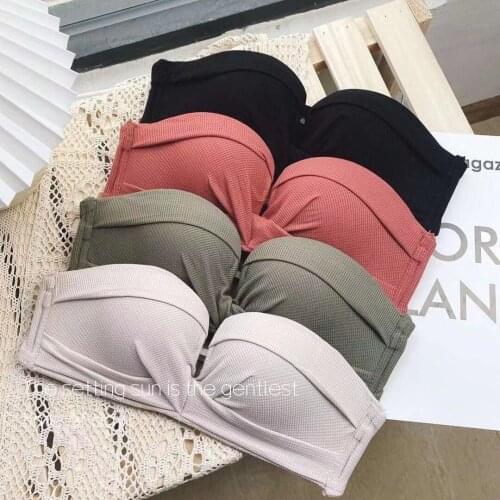 Fashion Simple Push Up Women Bra Sexy Lingerie Adjustable Wireless Bralette Comfortable Breathable Girl Brassiere