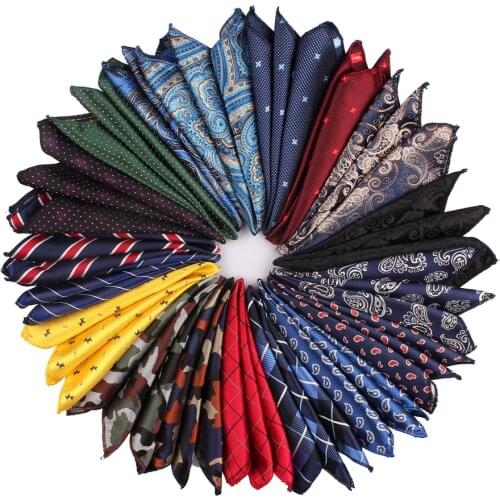 Men Pocket Square Suits Hanky For Men Plaid Mens Handkerchiefs Casual Suit Square Handkerchief Towels For Party 23 cm x 23 cm