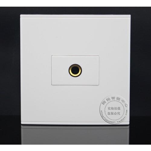 Wall Face Plate One Plate 6.5mm Audio Microphone Jack Outlet Faceplate