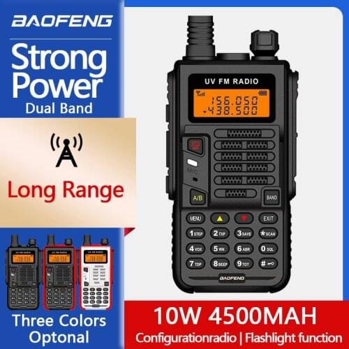 2021NEW Baofeng UV-X5 Plus 10W Waterproof IP68 Walkie Talkie High Power CB Ham Long Range Portable Two Way Radio up of UV-5R