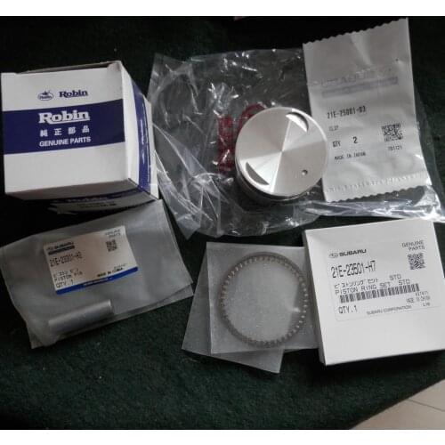 ER12 GENUINE PISTON KIT 60MM FOR ROBIN SUBARU 121CC 4HP RAMMER STAMPER COMPACTOR CYLINDER RINGS PIN CLIPS ASSEMBLY FREE SHIPPING