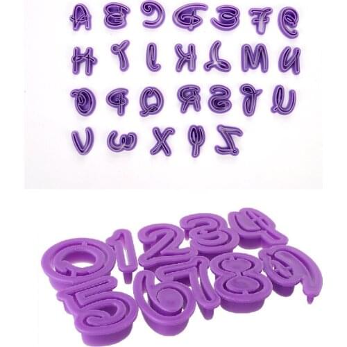 Fondant Molds Alphabet letters & Numers Shape Cake Cutter Tools Sugarcraft Cupcake Mold Fondant Cutter DIY cake decorating tools