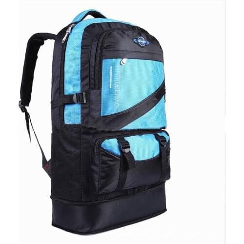 Outdoor Mountaineering Hiking Climbing Camping Backpack for Male 60L Waterproof Men Nylon Backpack Travel Pack Sports Bag Pack