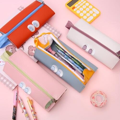 Creative Pencil Case Cute Large Capacity School supplies Pencil cases Kawaii Student Storage Cosmetic Bag for Boys Girls Pen Box