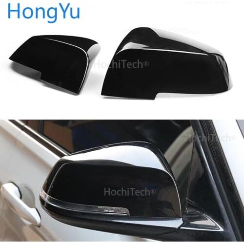 Replace the original car rear view mirror cover bright high quality black mirror cover For BMW i3 i3S series 2014-2018