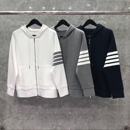 2021 Fashion Brand Hooded Clothing Spring Autumn Cotton Jacket Men Sweatshirts Hoodies Waffle Casual Sportswear Coat