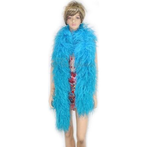 26Ply Super Quality Ostrich Feathers Boa 11 Colors Available Ostrich Fringe For Christmas Decoration Strips Wedding Dress Making