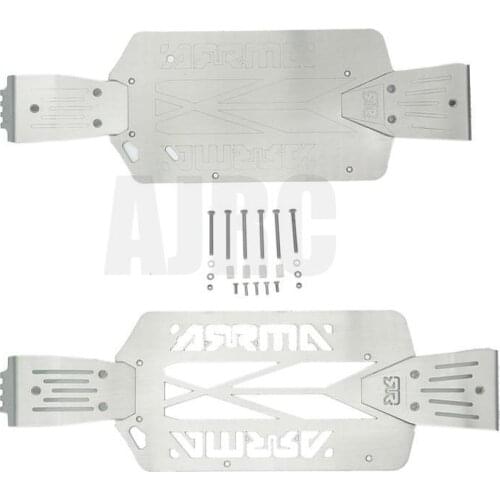 ARRMA 1/10 BIG ROCK AR102711 stainless steel chassis armor, chassis collision protection