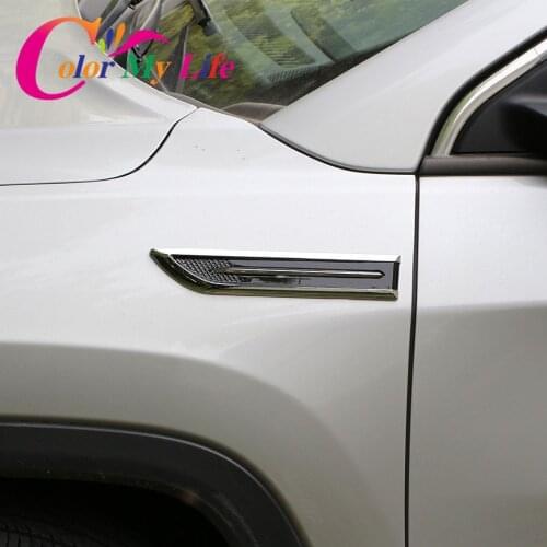 Car Badge Decal Blade Shape Sticker Fender Side Stickers for Ford Focus 2 3 4 Fiesta Ecosport Escape Mondeo Everest Explorer