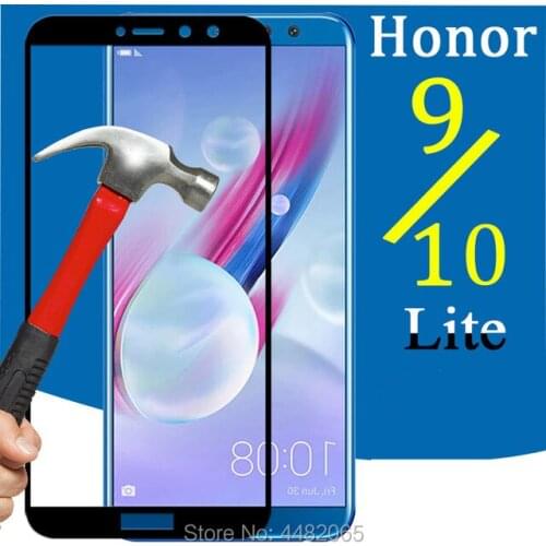 Case for Huawei Honor 10 Lite tempered glass huaweii 9 light screen protector huavei huawey honor9 protective film homor glas 9h