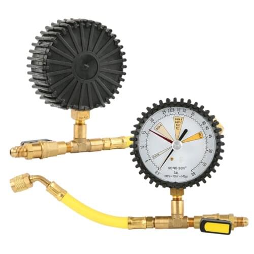 Air Conditioning Refrigeration Nitrogen Pressure Test Gauge Pressure Test Table Wholesale for R134a R22 R407C R410A