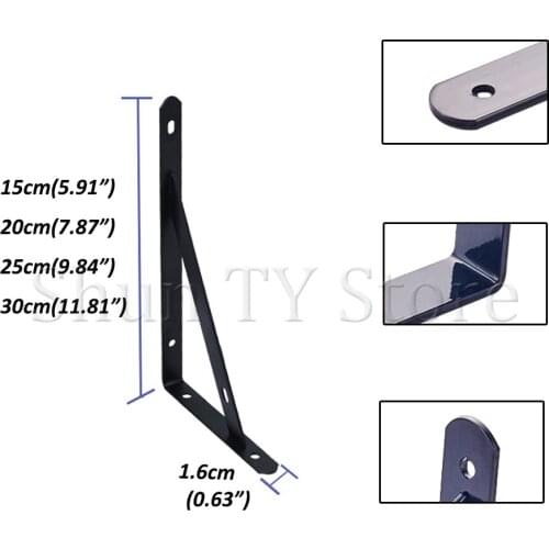 4 Pcs Metal Triangle Shelf Bracket Heavy Duty Right Angle Support Frame Wall Mounted Multifunctional Home Decor Hardware