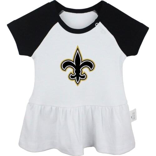 Fashion Popular SAINT Funny Cute TSM Design Newborn Baby Girls Dresses Toddler Infant Cotton Clothes