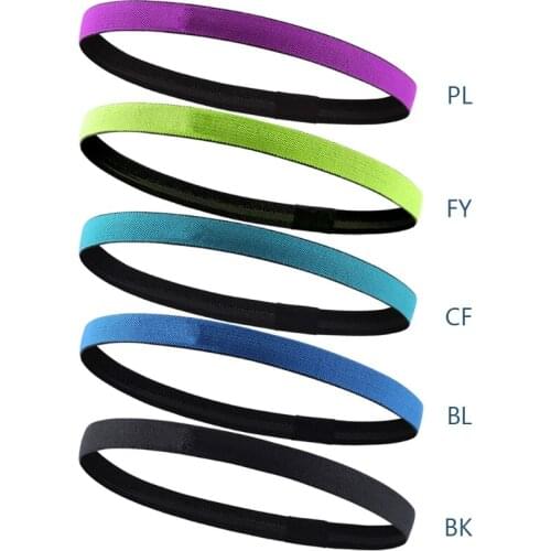 Nylon Elastic Head Sweatband Men Women Yoga Hair Bands Running Sweat Bands Fitness Headband