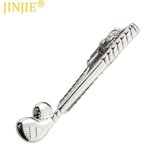 New Golf Club Shape Collar Mens Casual Tie Pin Korean Tie Clip Gentleman Tie Bar for Mens Gifts Metal Badge Clips
