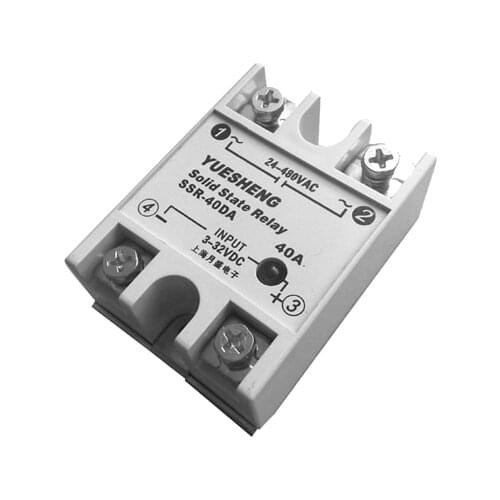 Random PWM Controlled Single Phase AC Solid State-Relay SSR-40DA-P 40A