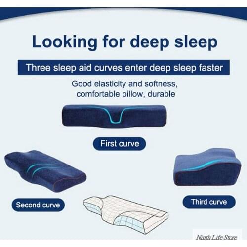 Orthopedic Memory Pillow for Neck Pain & Neck Protection Slow Rebound Memory Foam Pillow Health Care Cervical Neck Pillow Cover