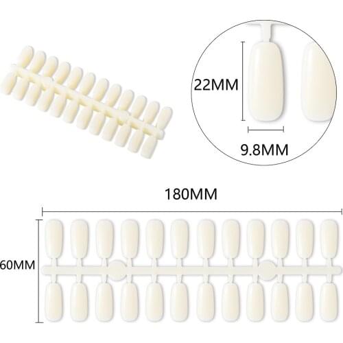 TP 240pcs Natural Color Flat False Nail Tips Gel Polish Coloring Display Card Chart French Nails Extension Salon Tool Kit