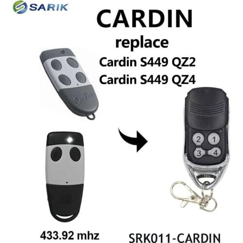 10PCS Rf CARDIN S449 QZ2 QZ4 433mhz Garage Door repalcement Remote control Transmitter