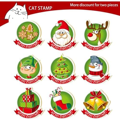 Christmas Cartoon Snowman Cutting Dies Clear Stamps For Scrapbooking Card Making Photo Album Silicone Stamp DIY Decorative Craft
